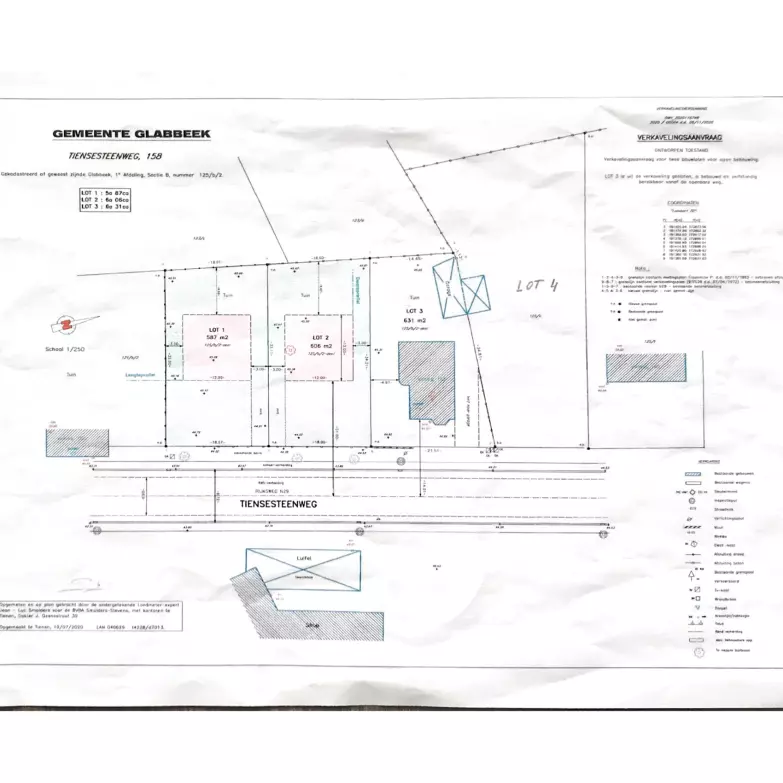 Vevrkavelingsplan, Glabbeek tiensesteenweg