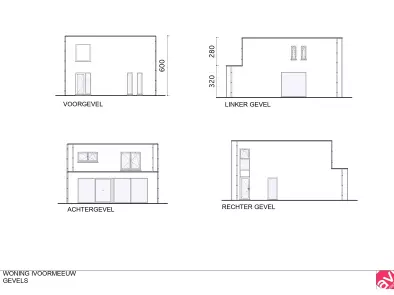 Gevelplan, open bebouwing, Kessel-Lo