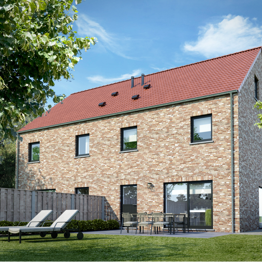 Nieuwbouwwoning, halfopen, eigentijdse woning, riemst