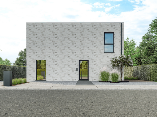 Nieuwbouwwoning, open bebouwing, Moderne woning, beringen