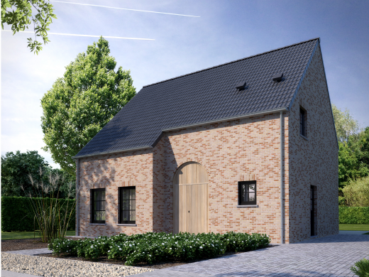 Nieuwbouwwoning, open klassieke bebouwing, Lummen
