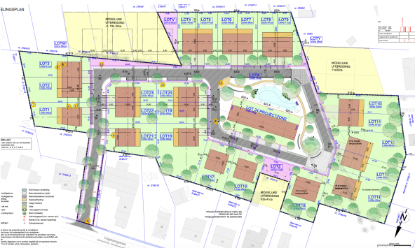 Verkavelingsplan Hof van Vogelsanck AVL Woningbouw Zonhoven