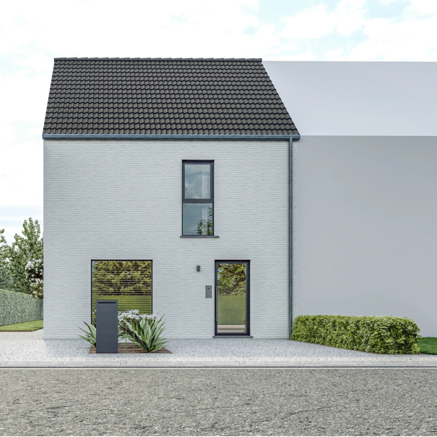 Halfopen nieuwbouwwoning, modern