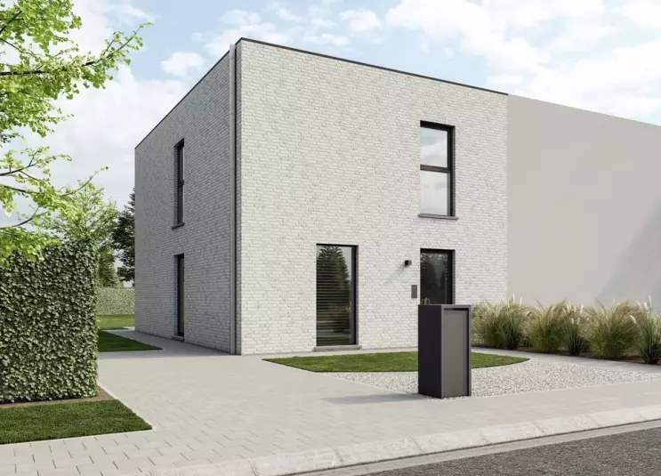 Nieuwbouwwoning, halfopen moderne woning, houthalen