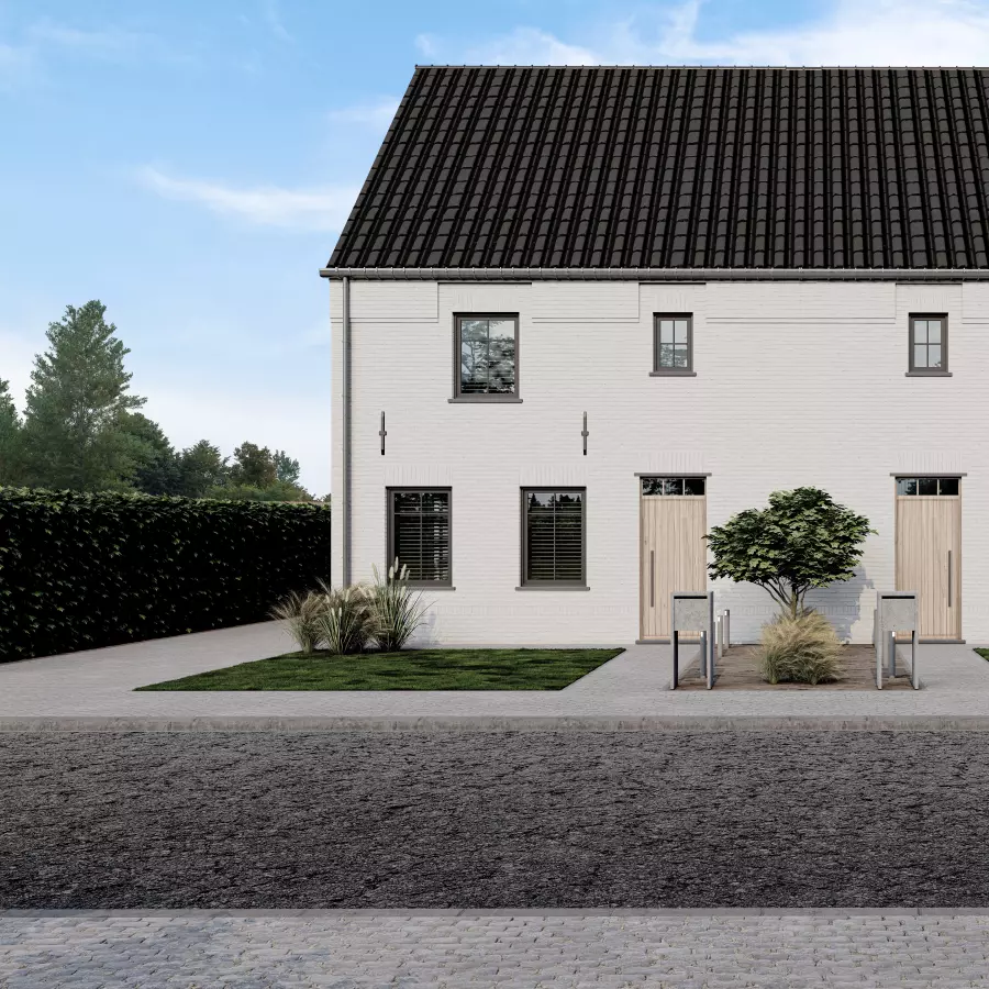 Landelijke halopen nieuwbouwwoning