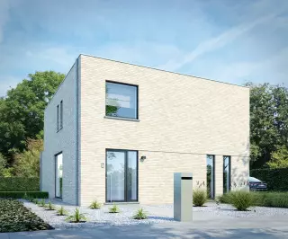 Nieuwbouwwoning, open bebouwing, ivoormeeuw, moderne woning