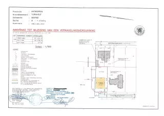 Verkavelingsplan, eigentijdse woning, open bebouwing, Leeuwerik, Beerse 