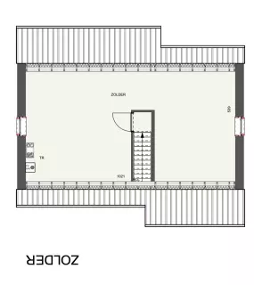 Grondplan open klassieke Nieuwbouwwoning, koersel
