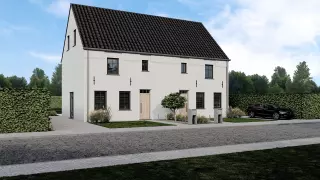 landelijke nieuwbouwwoning, halopen, bilzen