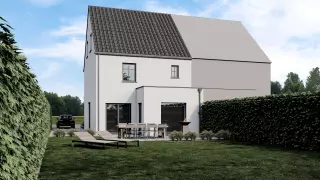 landelijke nieuwbouwwoning, halopen, bilzen