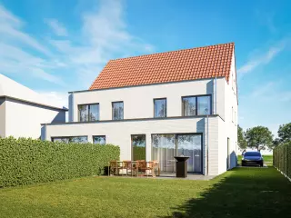 Moderen halfopen nieuwbouwwoning, heusden zolder