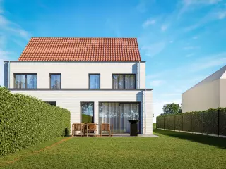 Half open moderene nieuwbouwwoning