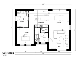 gronplan, Open, klassieke nieuwbouwwoning Hasselt