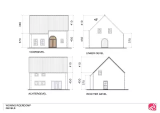 Gevelplan, open bebouwing, Roerdomp 