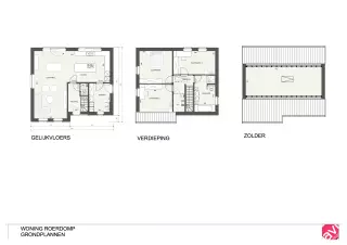 Grondplan, open bebouwing, Roerdomp 