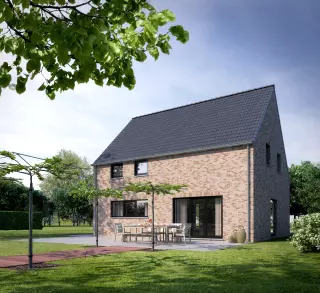 Nieuwbouwwoning, Duinenweg Hechtel-Eksel, klassieke woning