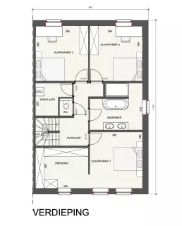 Half-open grondplan nieuwbouwwoning, klassieke bebouwing  tielt-winge