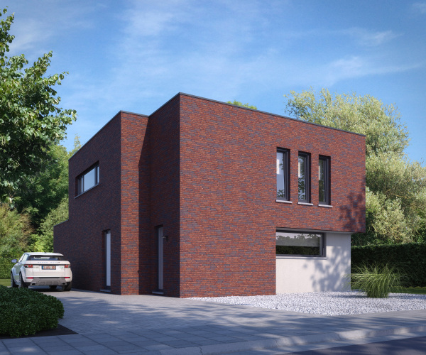 3D-render avl woningbouw modern