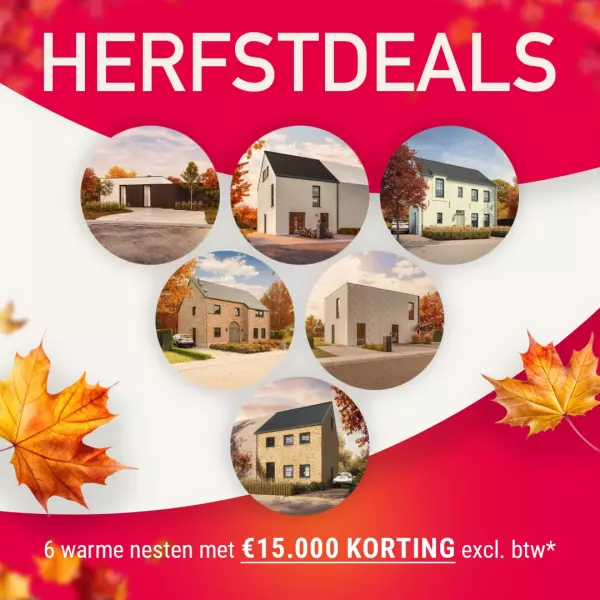 Herfstdeals AVL Woningbouw 15000 euro korting excl btw